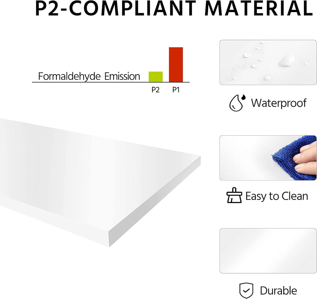 Yaheetech Nightstand with 2 Drawer and 1 Open Shelf, 29" Tall Bedside Table Wooden Flie Cabinet Telephone Table Bed Side Table with Storage for Bedroom White