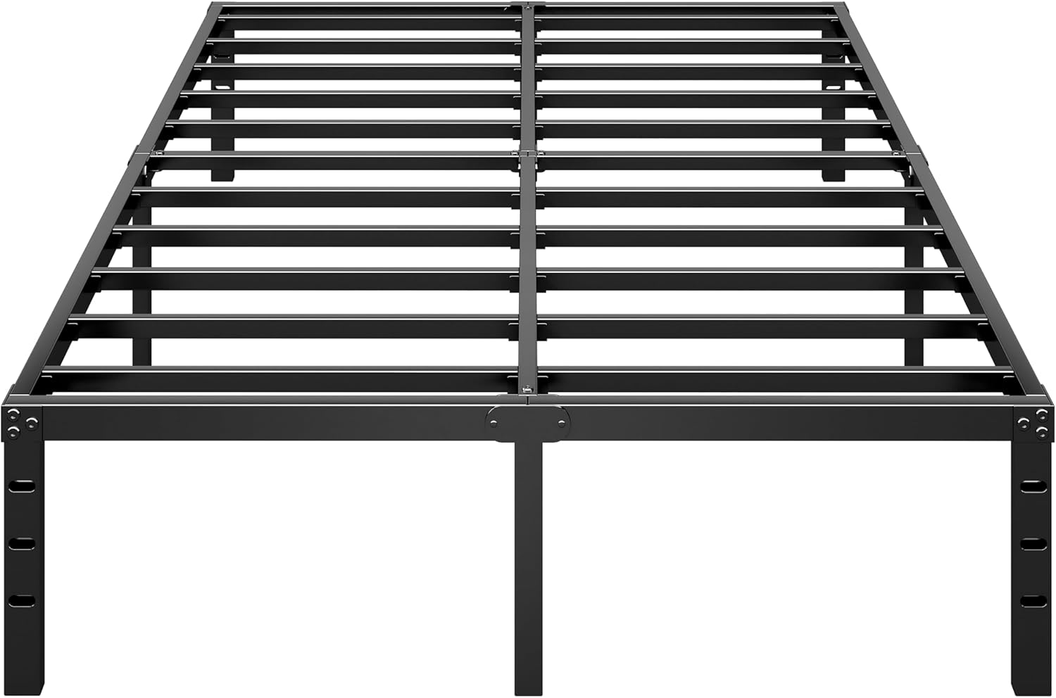 Metal Platform Bed Frame 14 Inch Tall,No Box Spring Needed,Twin Size Bed with Heavy Duty Strong Support Slats,Easy to Assemble,Black
